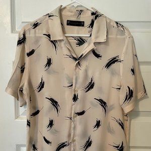All Saints Men's Short Sleeve Button Down